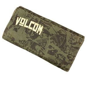 Vintage Volcom Army Green Graffiti wallet